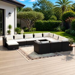 Premium 11 Piece Modular Outdoor Garden Lounge Set