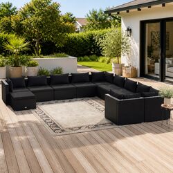 Premium 11 Piece Garden Lounge Set for Outdoor Relaxation