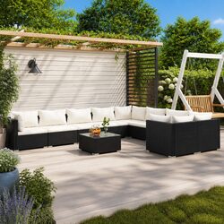 High-Quality 10 Piece Garden Lounge Set for Outdoors