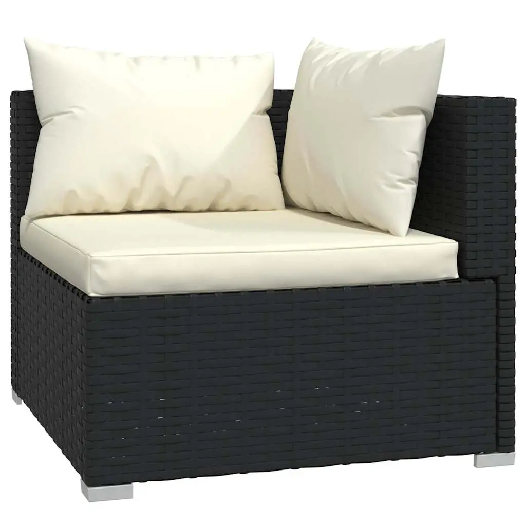 12 Piece Black Rattan Garden Lounge Set