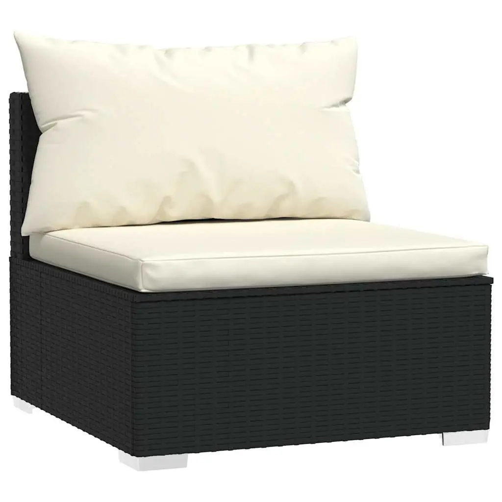 12 Piece Black Rattan Garden Lounge Set