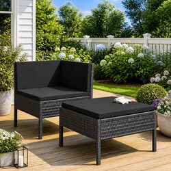Premium Garden Lounge Set 2 Piece Outdoor Furniture