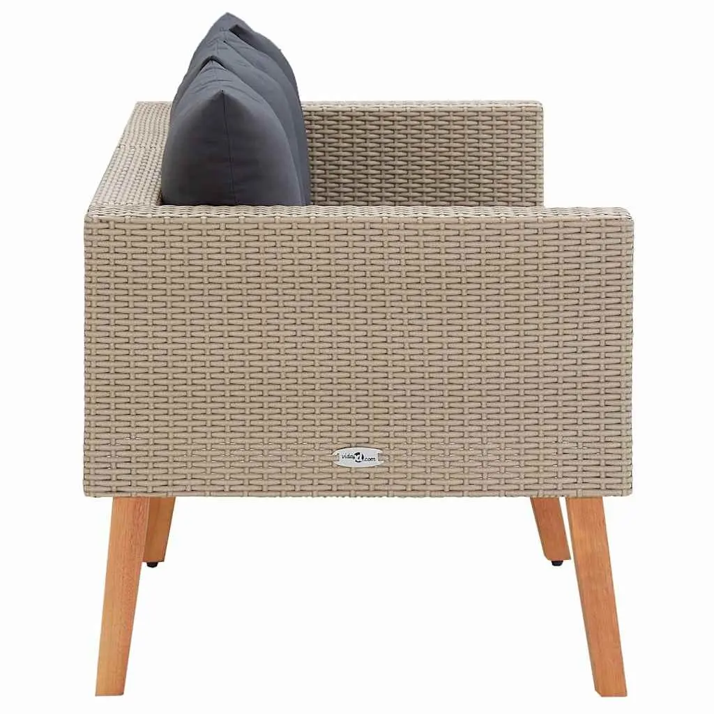 2-Seater Outdoor Garden Sofa with Cushions