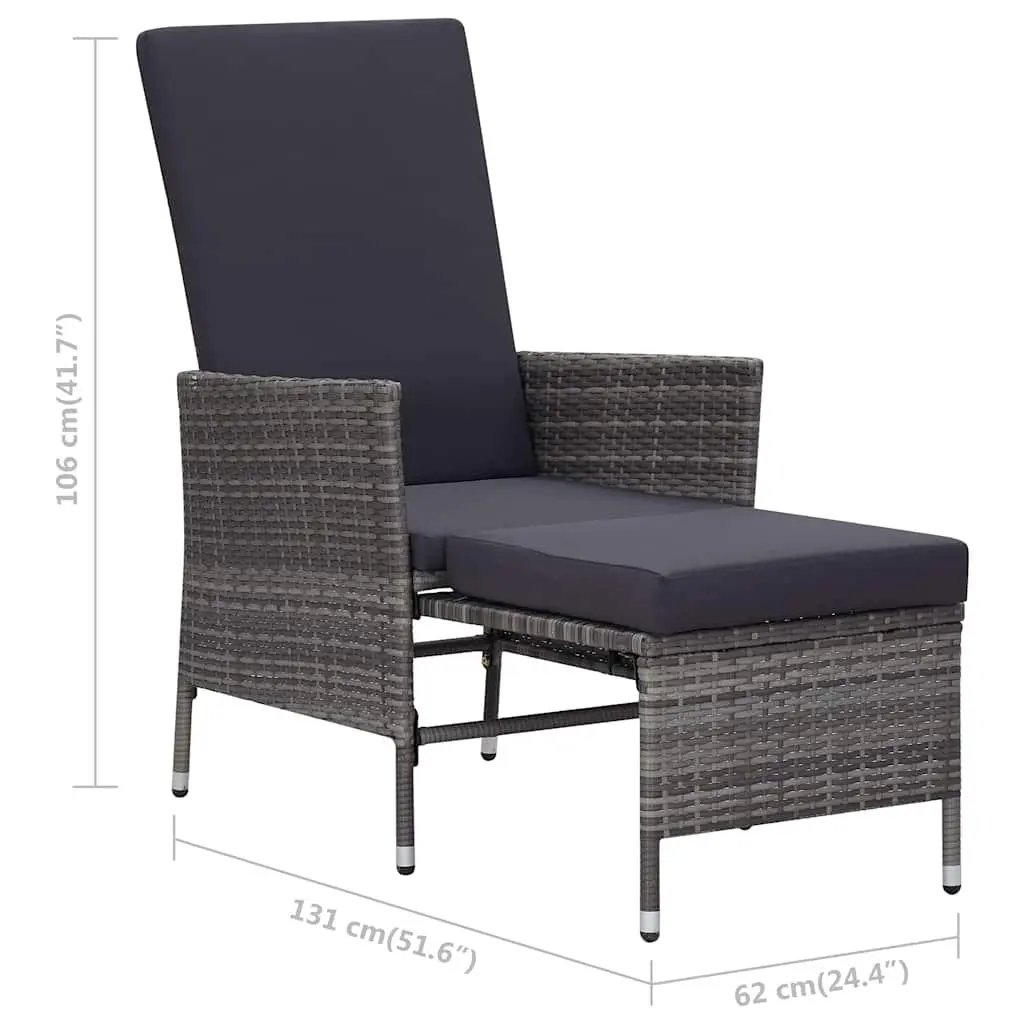 2 Piece Garden Lounge Set with Cushions