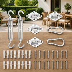 High-Quality Sunshade Sail Fittings Set with Carabiners