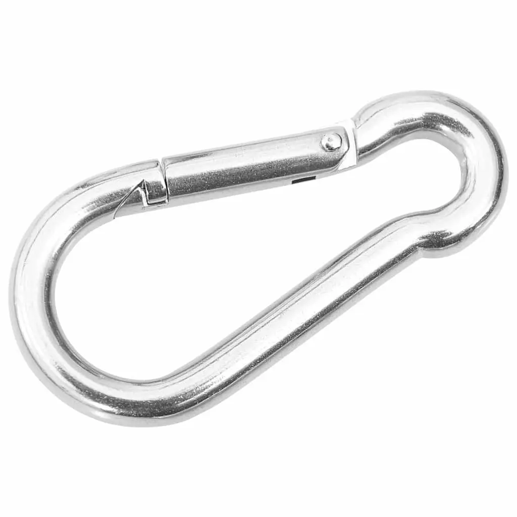 9 Piece Accessory Set for Shade Sail Installation Stainless Steel Fittings with Turnbuckle and Carabiner