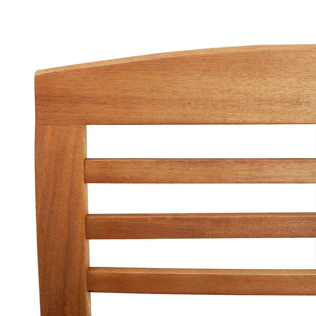 Garden Chairs Wooden Outdoor Patio Seating Furniture Brown 2 Piece