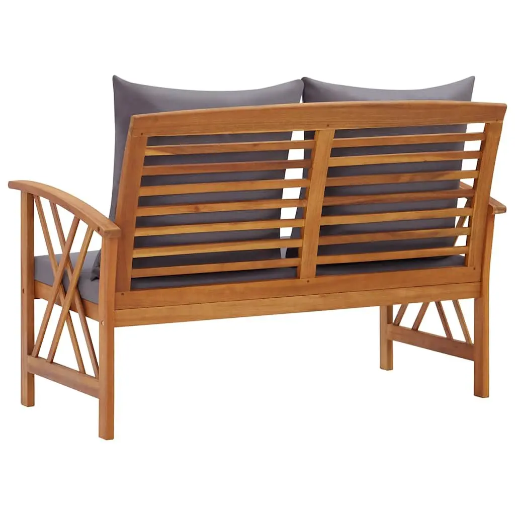 Outdoor Garden Bench 119cm with Cushions
