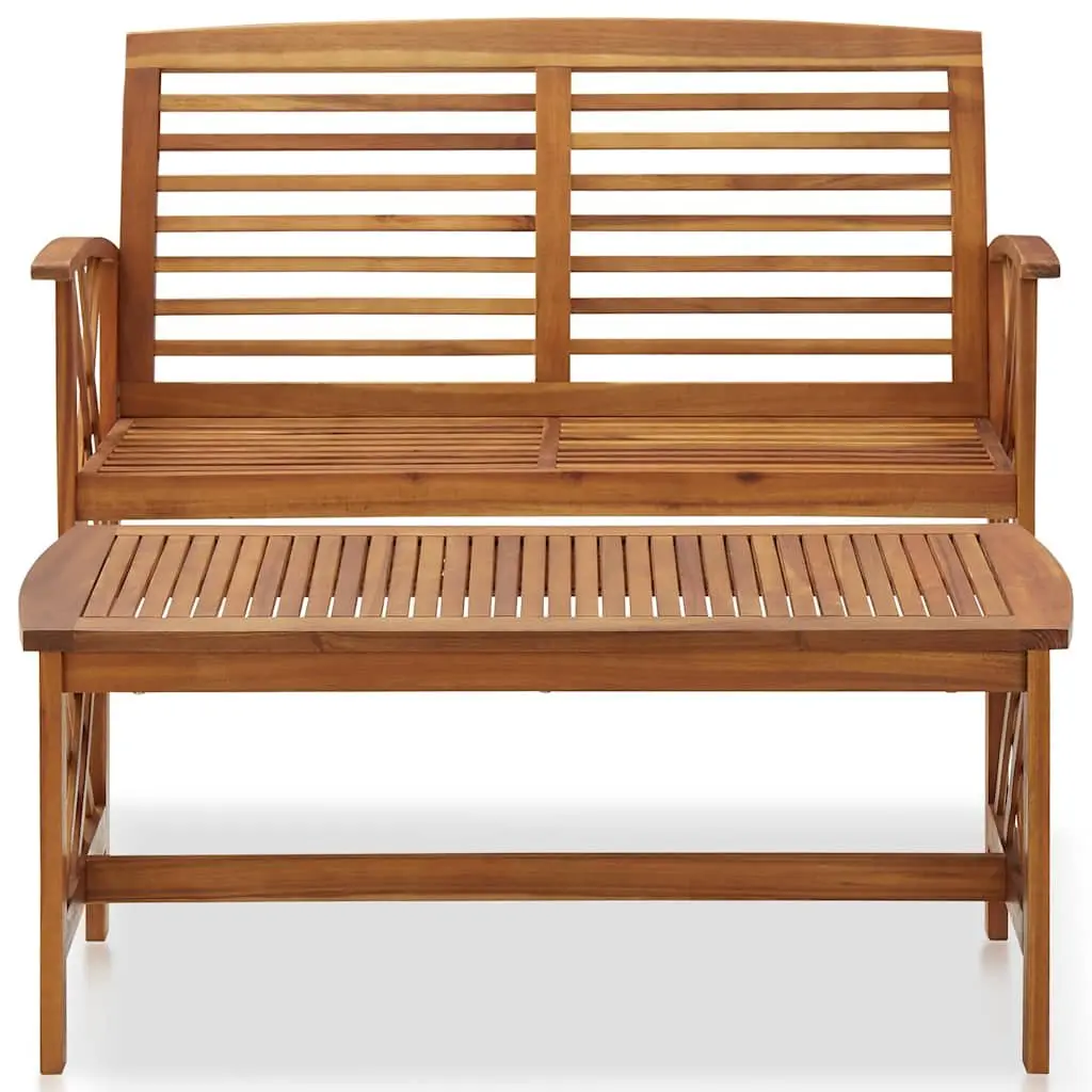 2 Piece Garden Lounge Set with Bench and Table