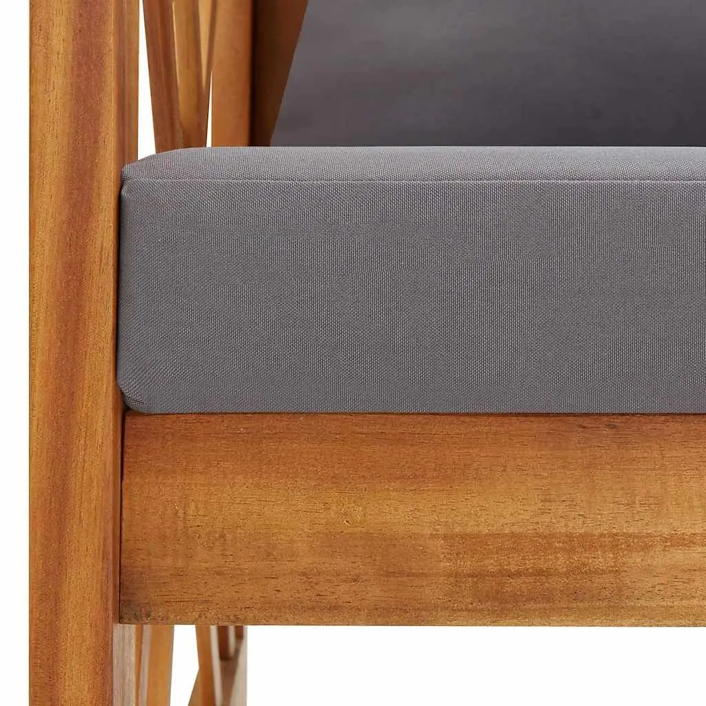 2-Piece Garden Lounge Set with Bench and Coffee Table