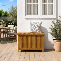 Sturdy Garden Storage Box 90x50x58 cm Solid Acacia