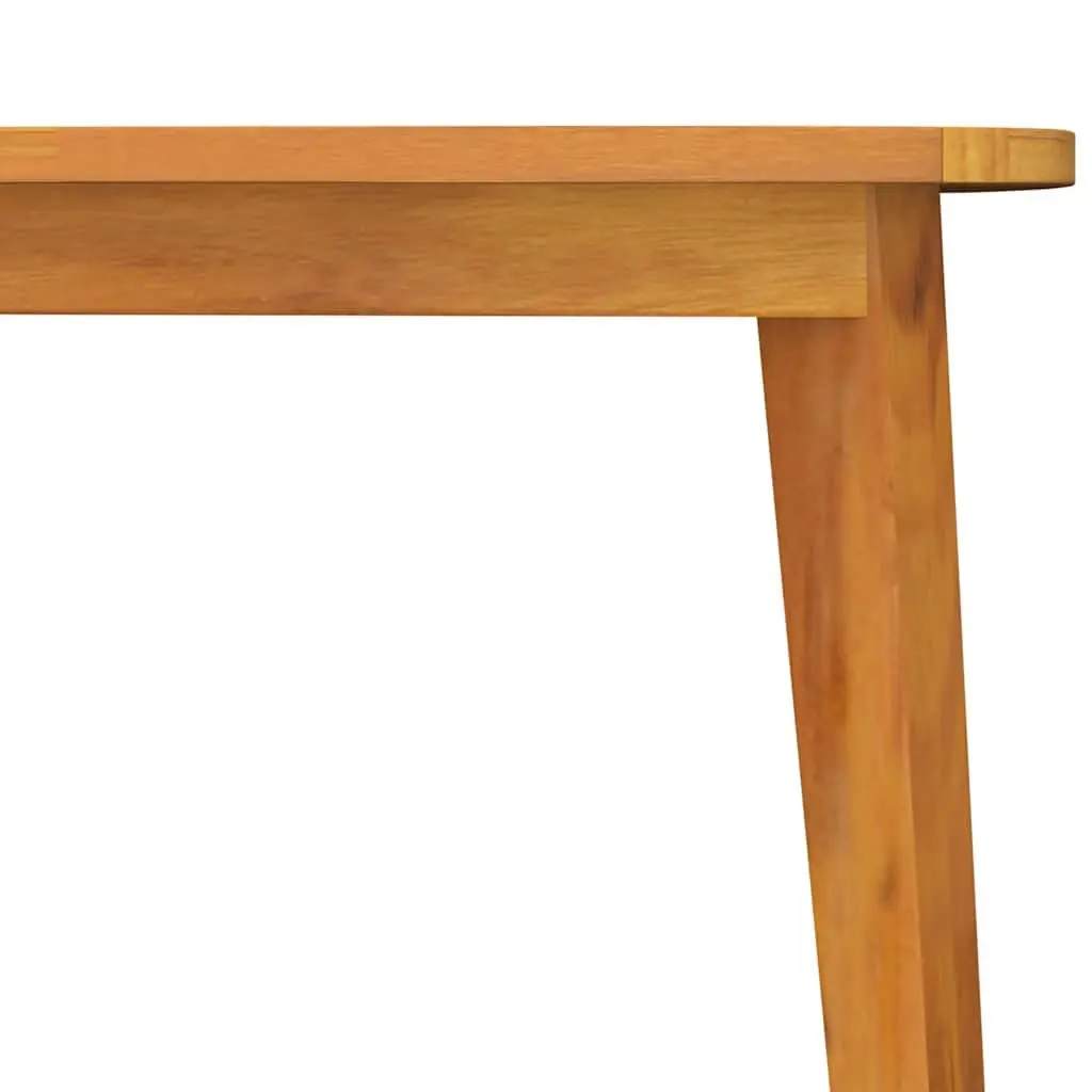 Garden Table Solid Acacia Wood 85x85x75cm Brown Slatted Top