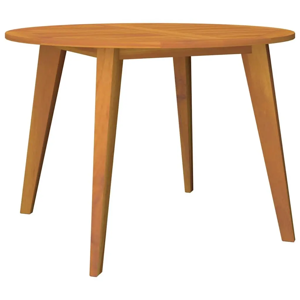 Round Solid Acacia Wood Garden Table Ø110x75 cm