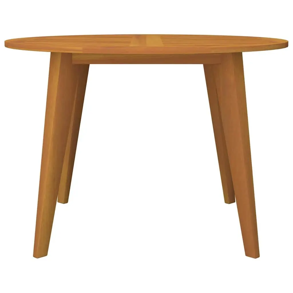 Round Solid Acacia Wood Garden Table Ø110x75 cm
