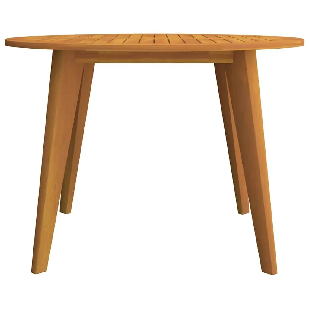 Round Solid Acacia Wood Garden Table Ø110x75 cm