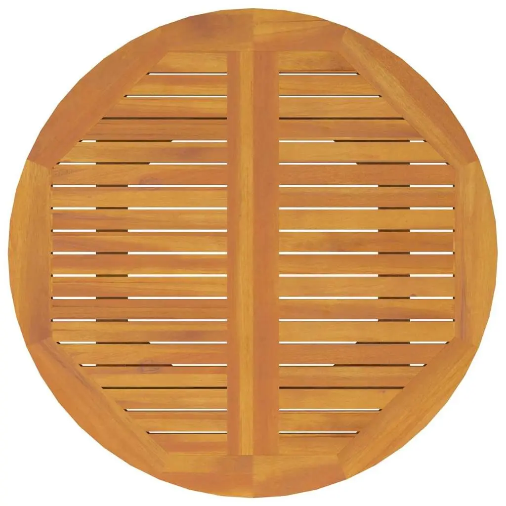 Round Solid Acacia Wood Garden Table Ø110x75 cm
