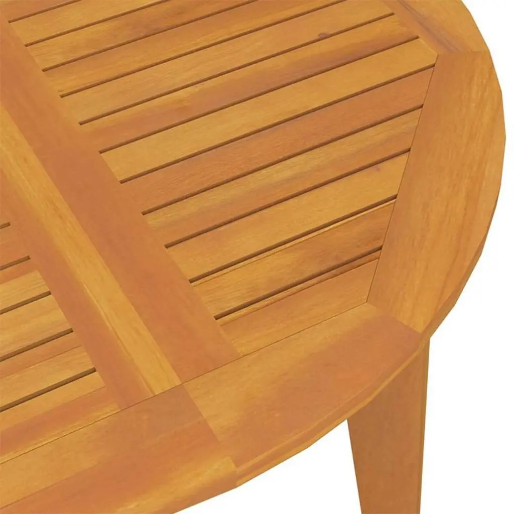 Round Solid Acacia Wood Garden Table Ø110x75 cm