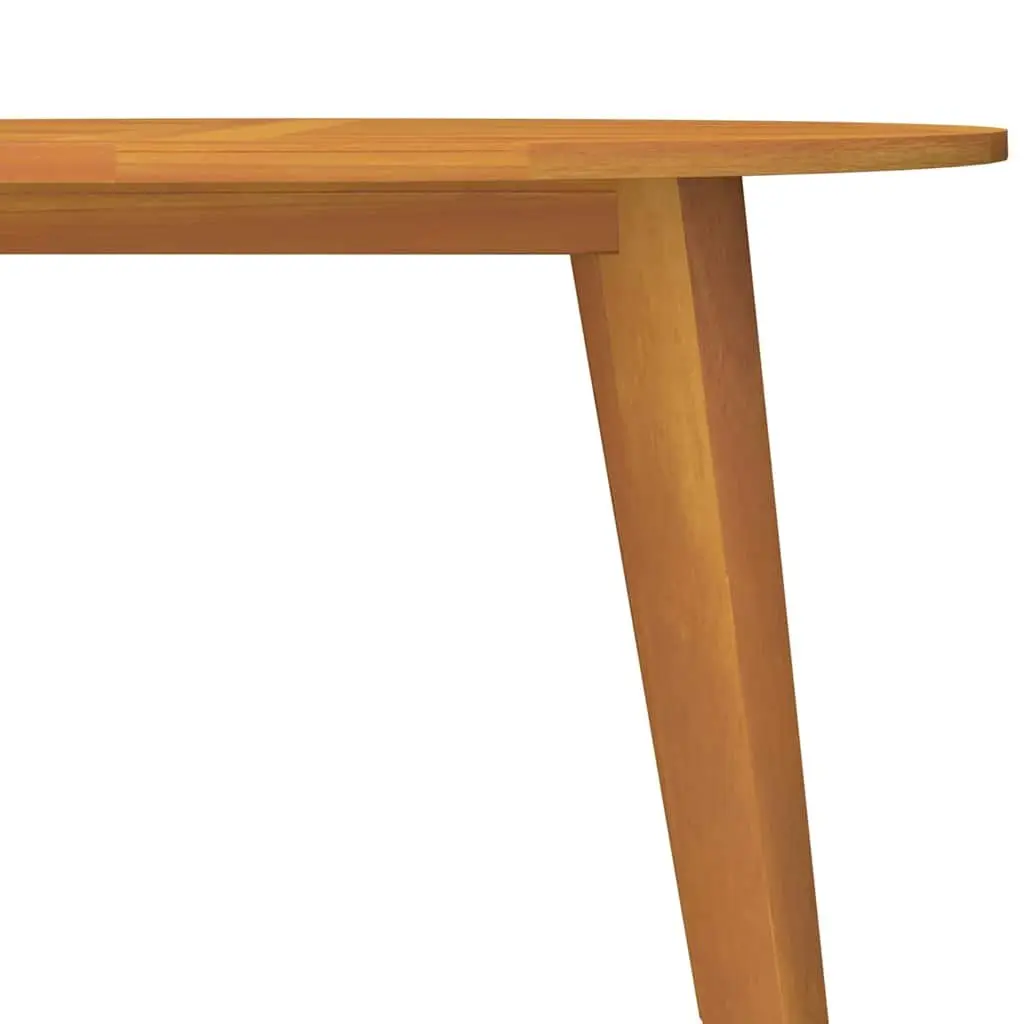 Round Solid Acacia Wood Garden Table Ø110x75 cm