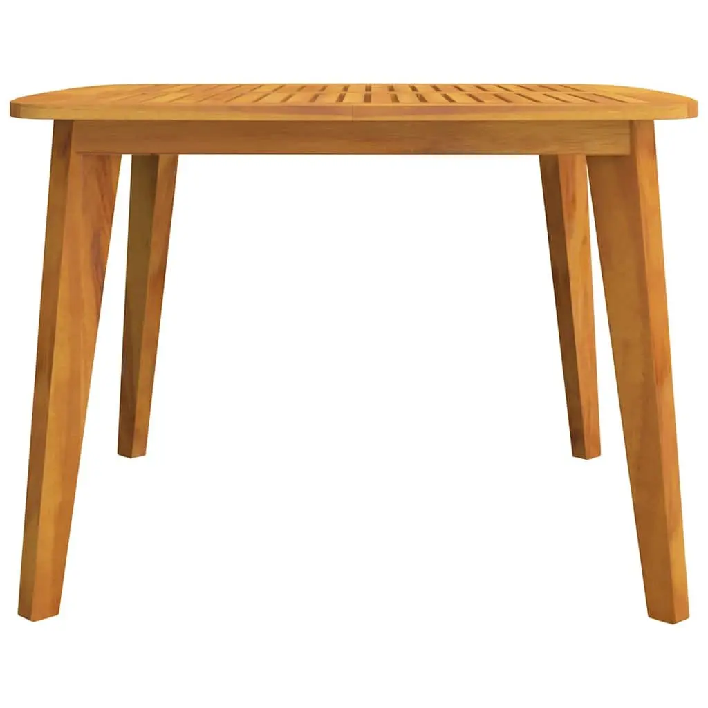 Solid Wood Garden Table 110x110x75 cm Outdoor Furniture Dining Acacia Brown