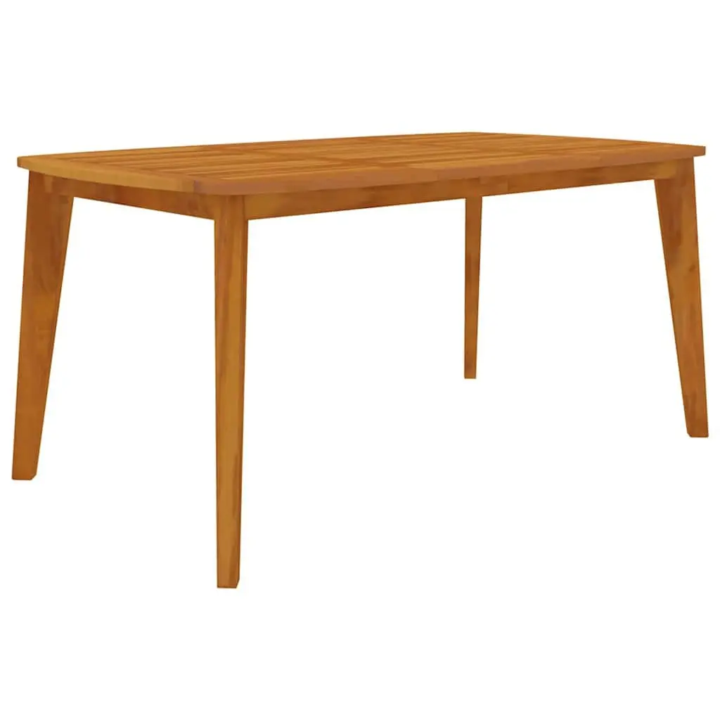 Solid Wood Acacia Garden Dining Table 160x90 cm