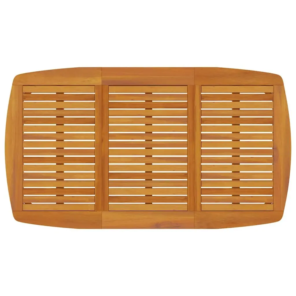 Solid Wood Acacia Garden Dining Table 160x90 cm