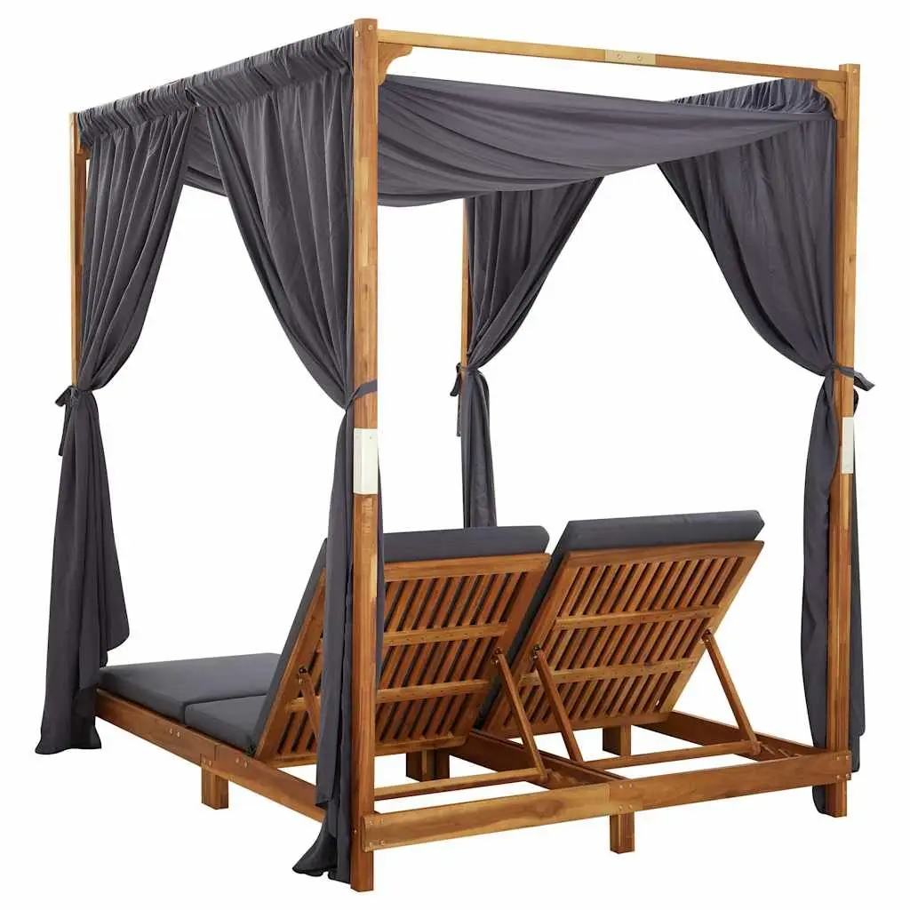 Double Sun Lounger with Adjustable Backrest