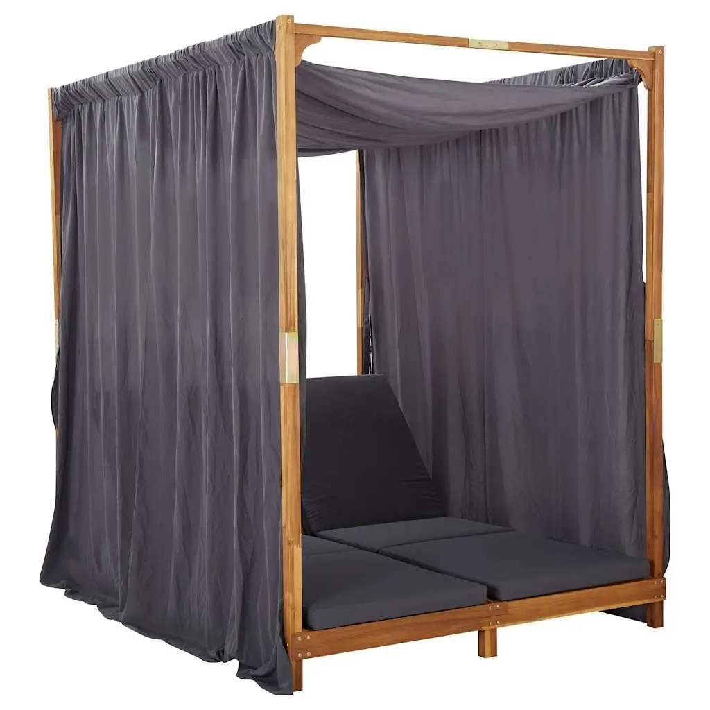 Double Sun Lounger with Adjustable Backrest