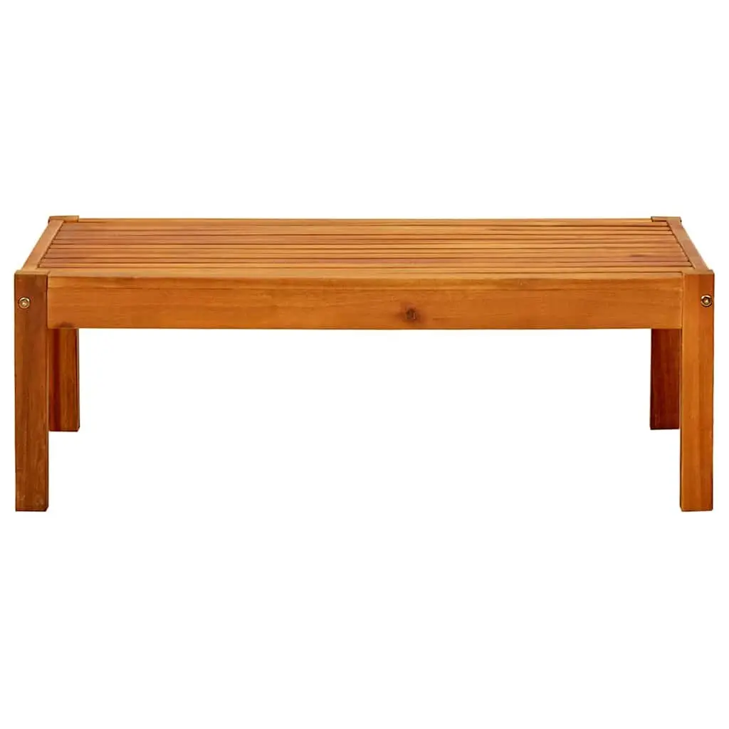 Brown Solid Acacia Wood Garden Table for Outdoors