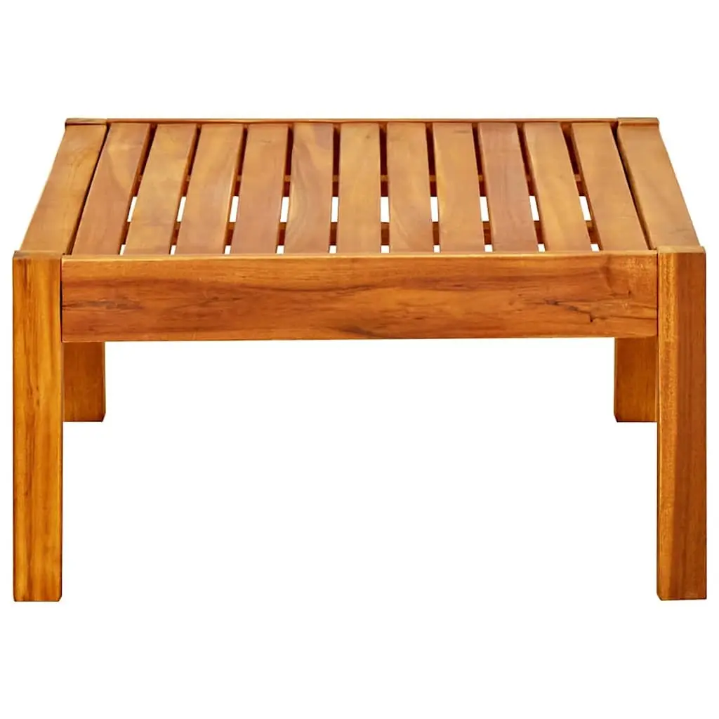 Brown Solid Acacia Wood Garden Table for Outdoors