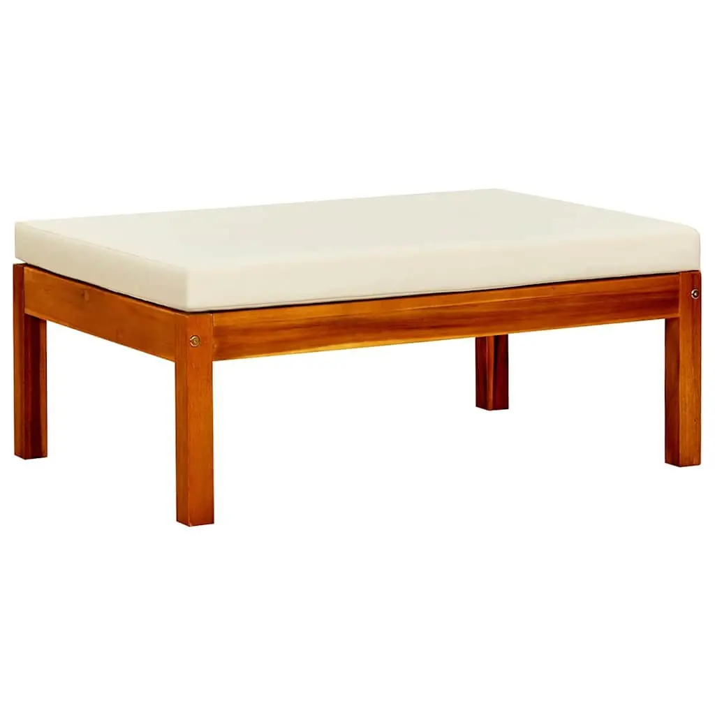 Solid Acacia Wood Foot Rests for Outdoor Comfort