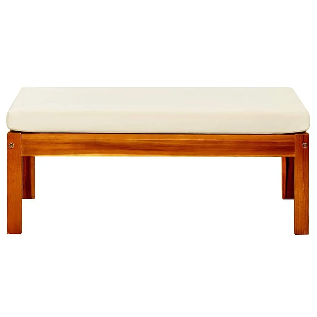 Solid Acacia Wood Foot Rests for Outdoor Comfort
