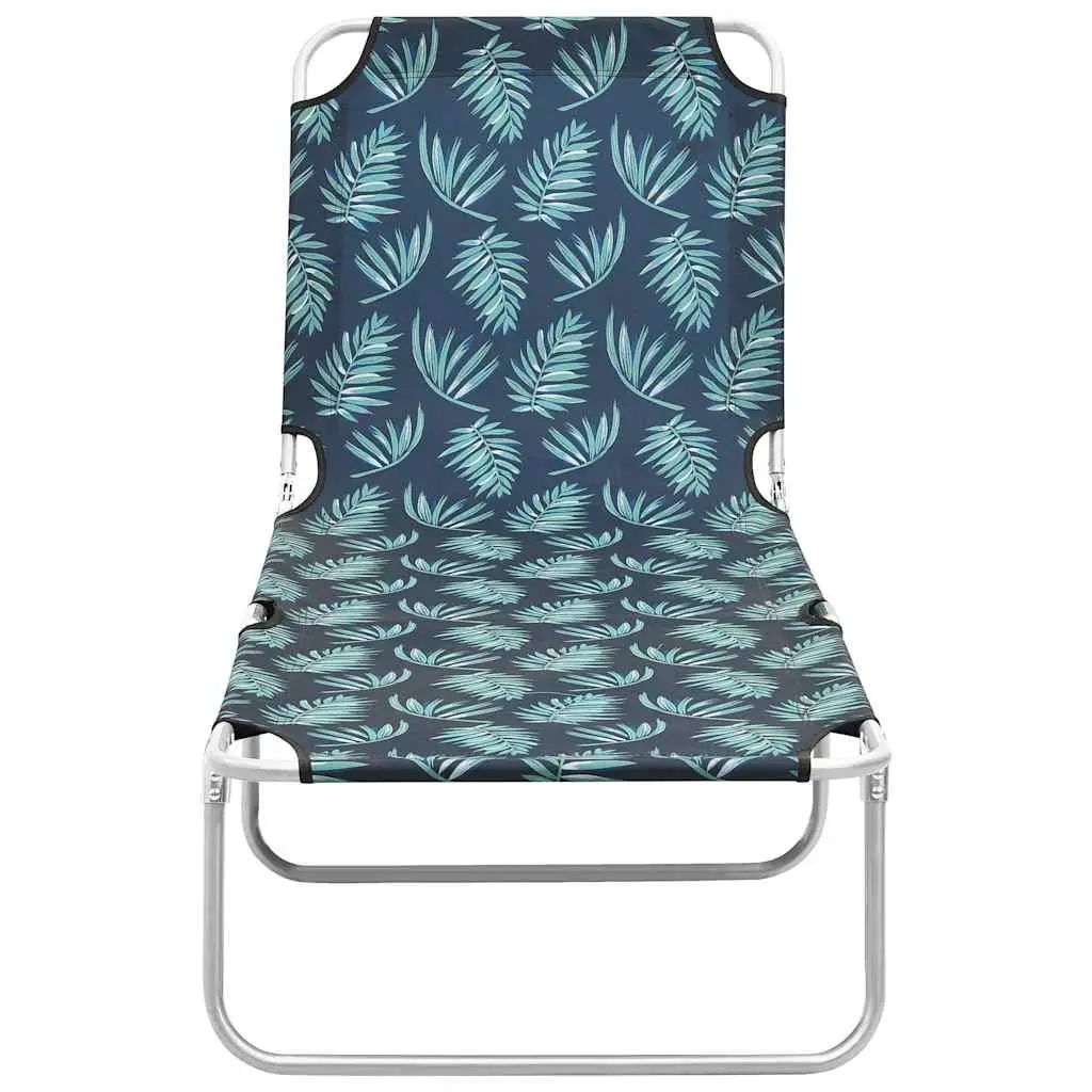 Folding Sun Lounger with Adjustable Backrest