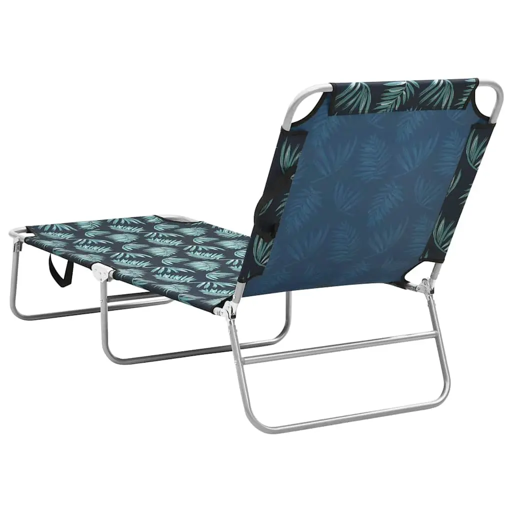 Folding Sun Lounger with Adjustable Backrest