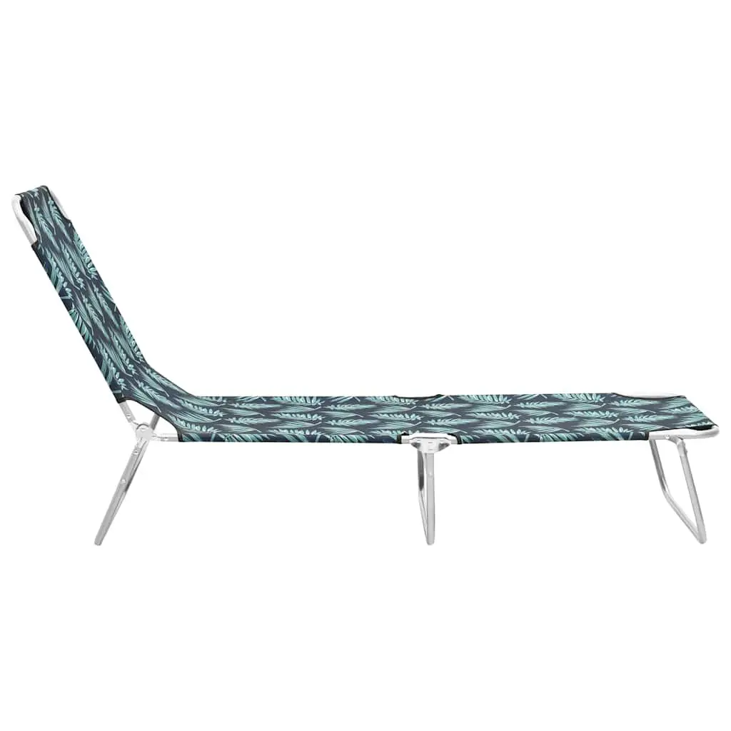 Folding Sun Lounger with Adjustable Backrest