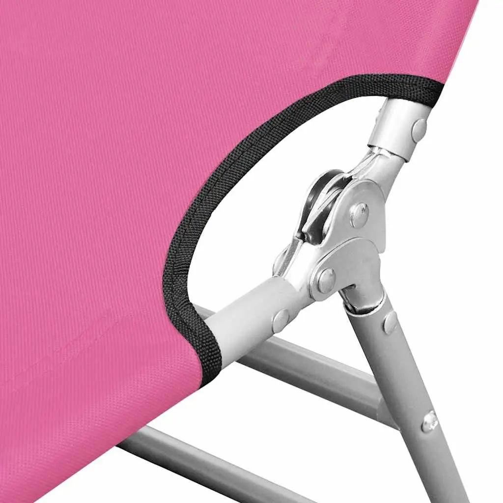 Folding Sun Lounger with Adjustable Backrest