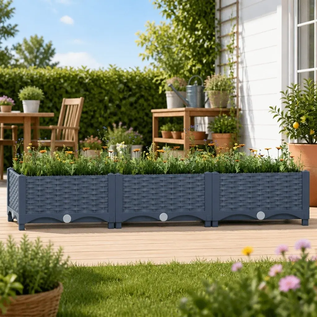 Raised Garden Bed Planter for Outdoor Growing