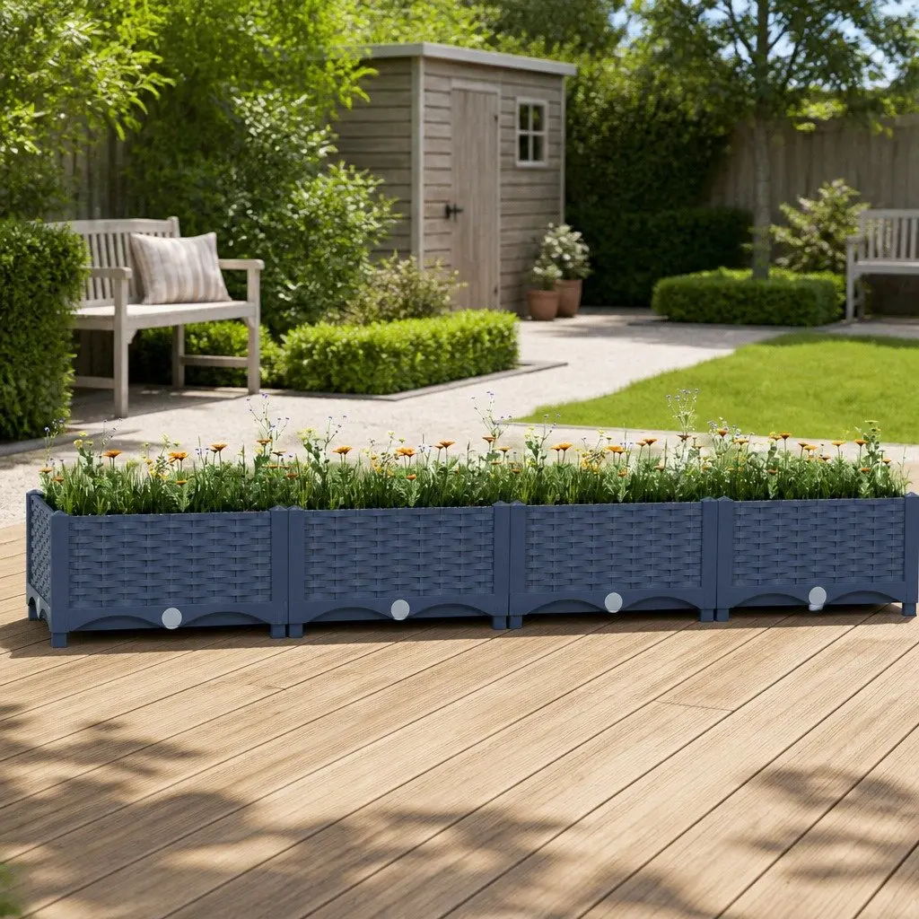 Raised Garden Bed Planter for Outdoor Use