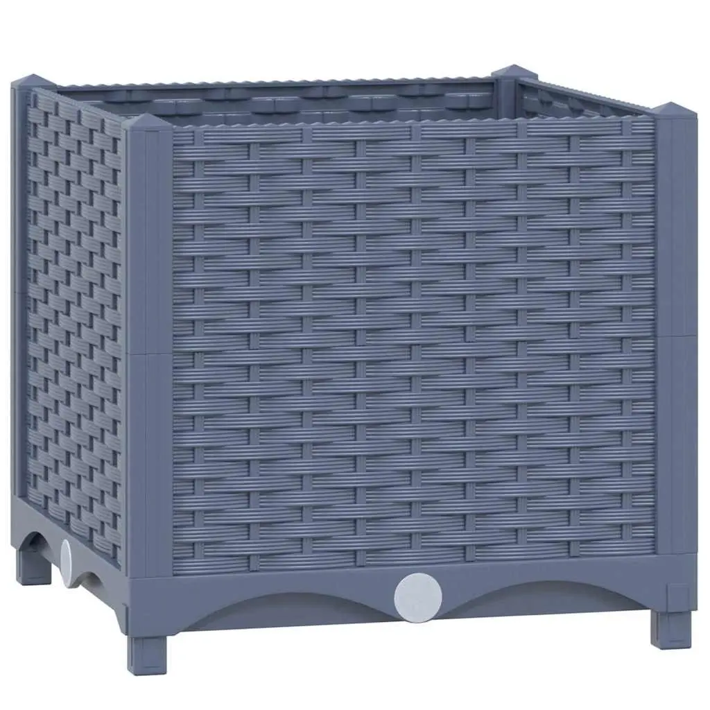 Raised Garden Bed Planter 40x40x38cm Grey