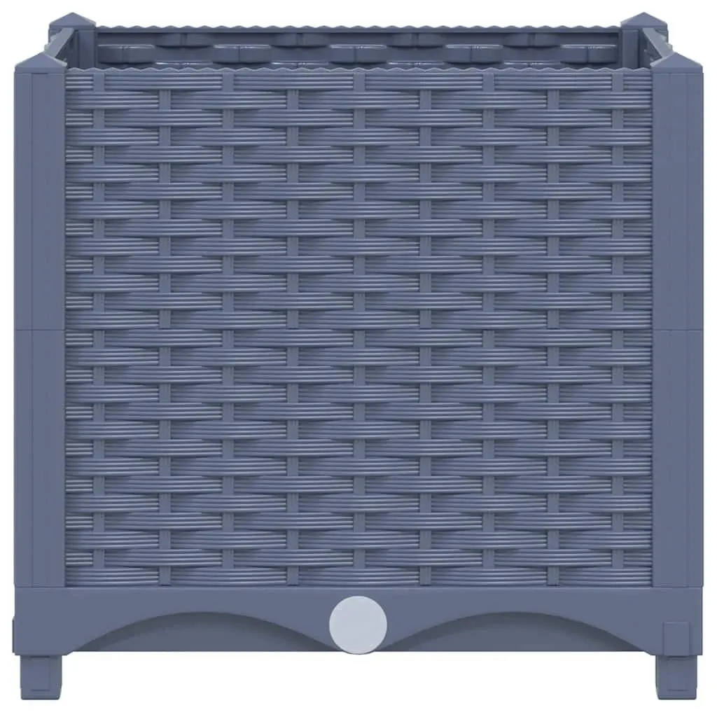 Raised Garden Bed Planter 40x40x38cm Grey
