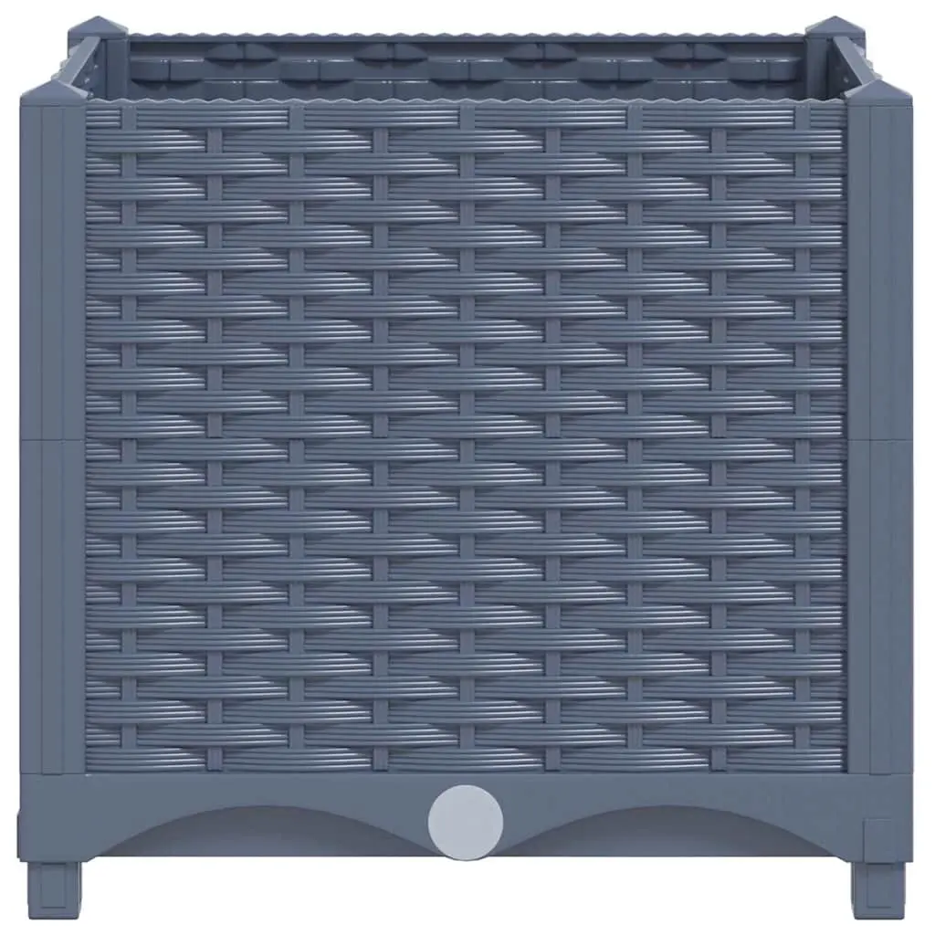 Raised Garden Bed Planter 40x40x38cm Grey