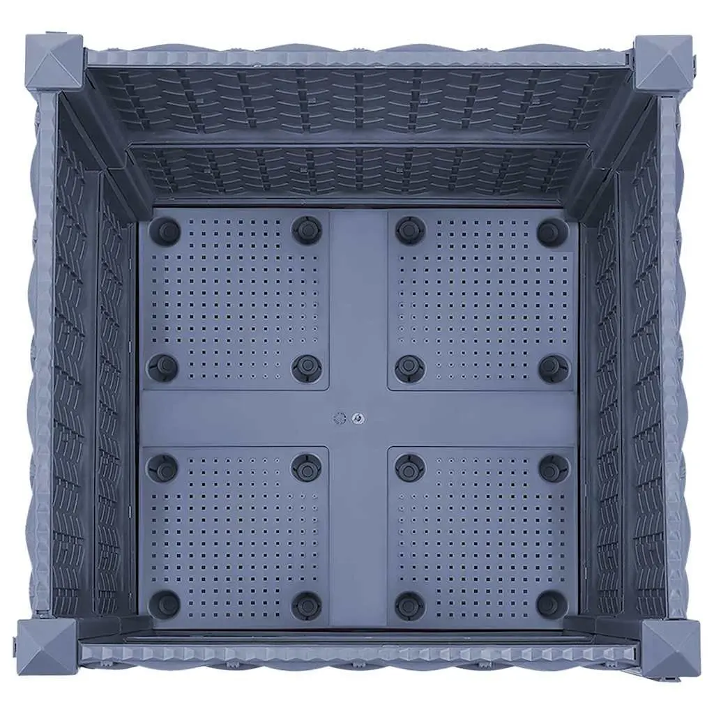 Raised Garden Bed Planter 40x40x38cm Grey
