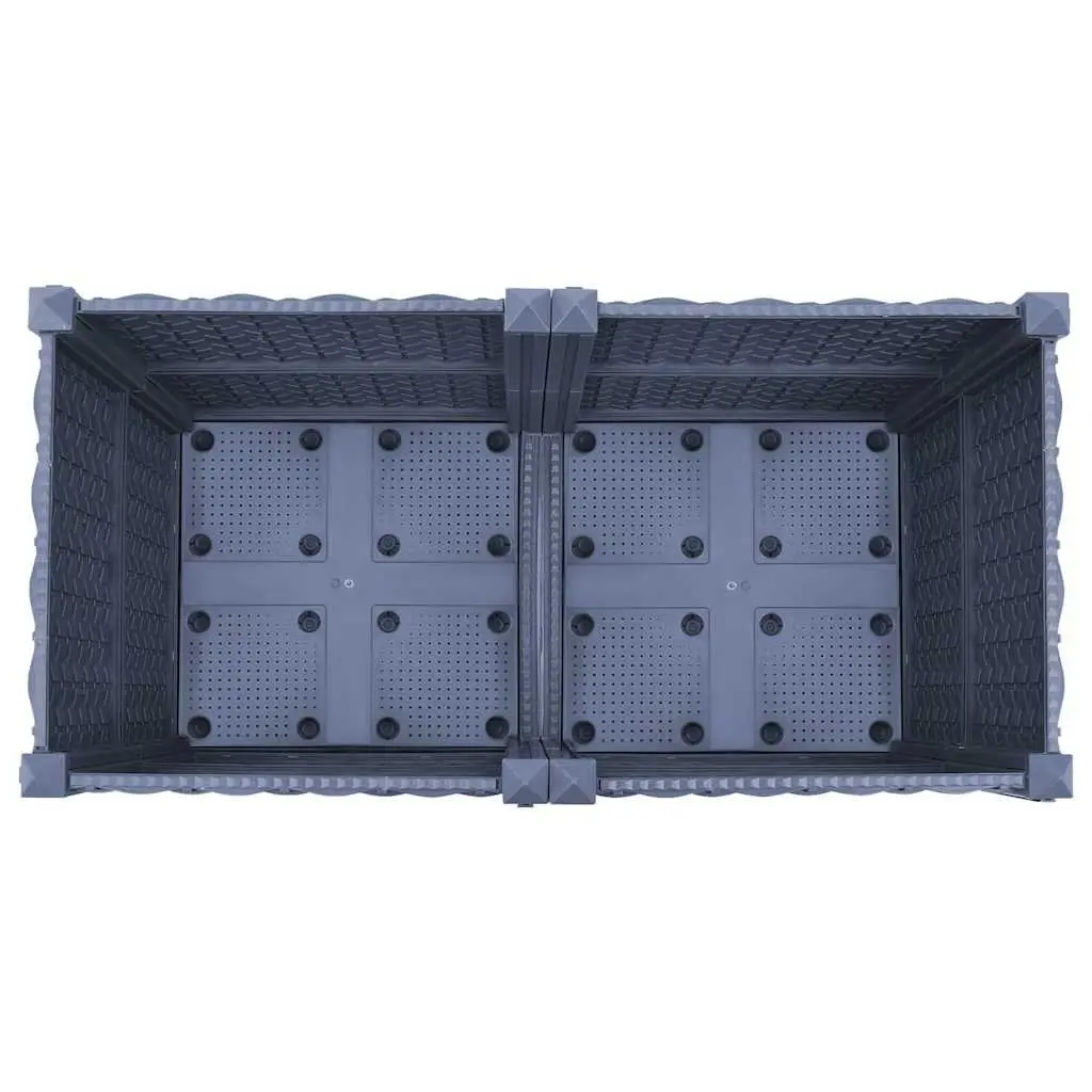 Polypropylene Raised Garden Bed Planter 80x40x38cm