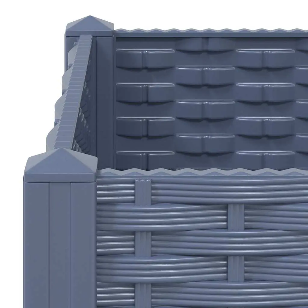 Polypropylene Raised Garden Bed Planter 80x40x38cm