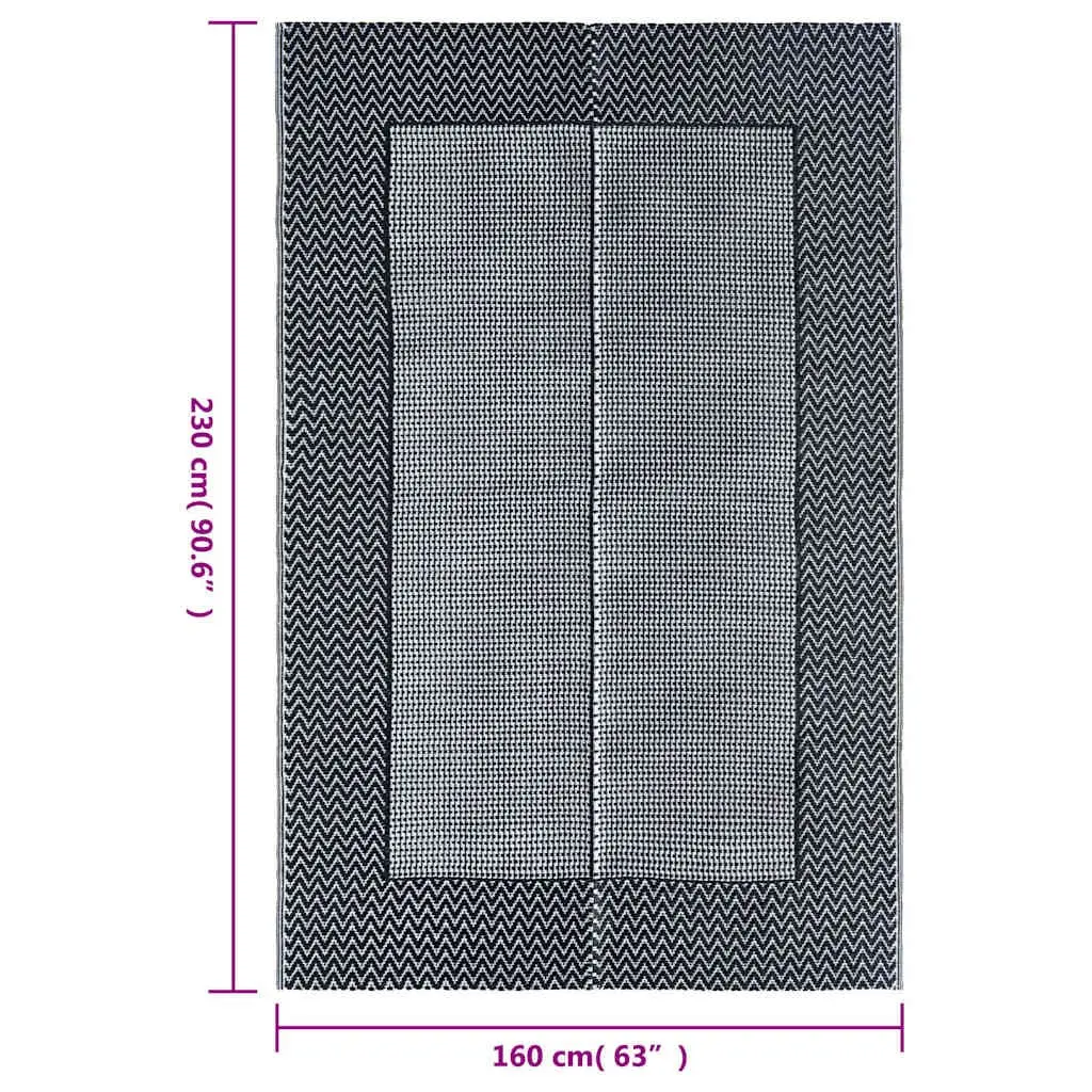 Outdoor Rug PP 160x230 cm Grey