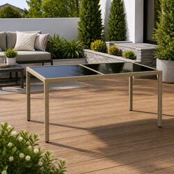 Sturdy Garden Table 150x90x75cm for Outdoor Use