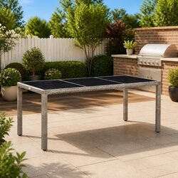 Grey Garden Dining Table for Outdoor Spaces