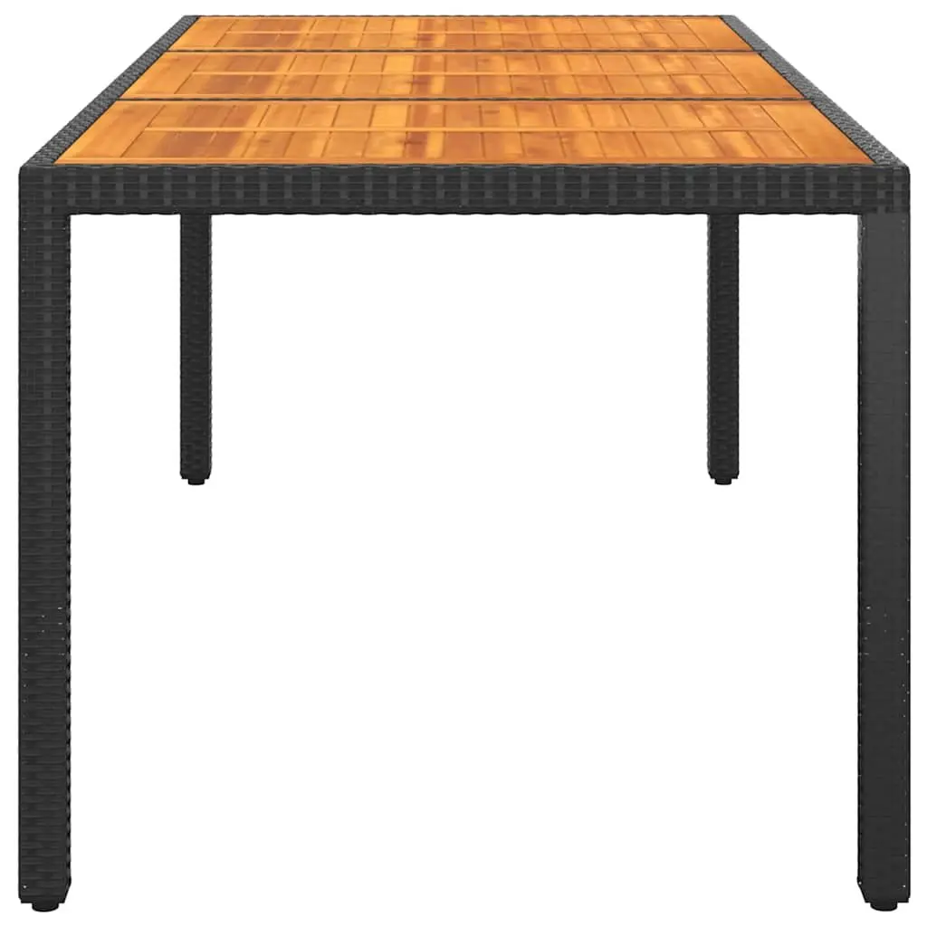 Garden Dining Table with Acacia Wood Top