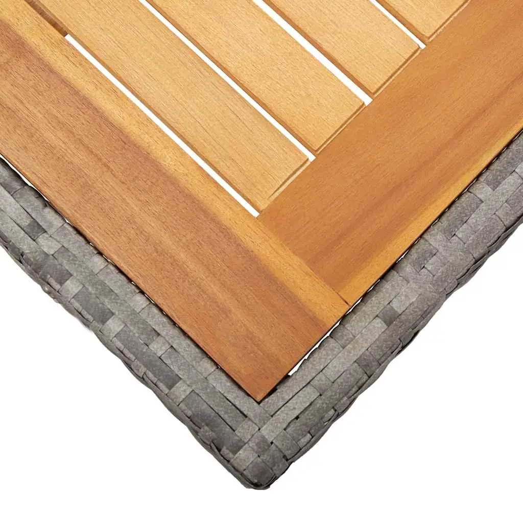 Grey Garden Dining Table for Outdoor Use