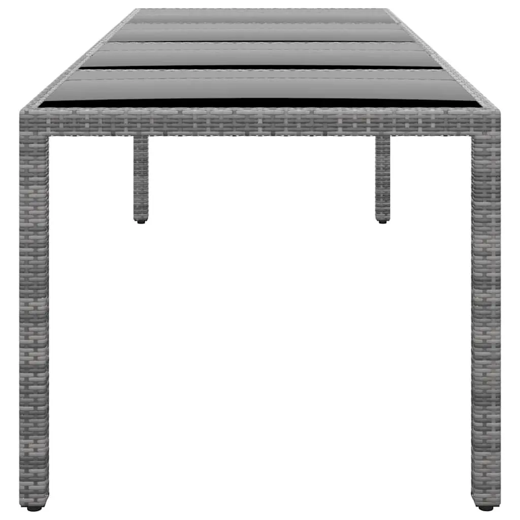 Outdoor Patio Dining Table 250x100cm Grey