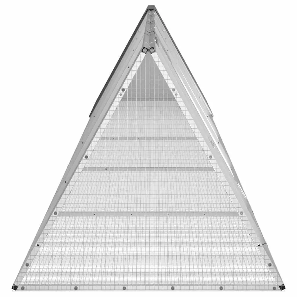 Rabbit Cage Hutch in Anthracite with Extension